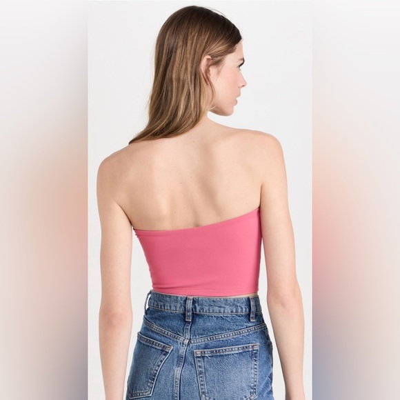NEW Susana Monaco Core Cropped Tube Top Pink Size L - Picture 3 of 10